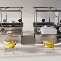 Modern Hair Beauty Salon Interior With Styling Stations Barber Chairs And Mirrors