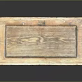 Antique Wooden Chest With Worn Surface Wooden Lid And Metal Latch
