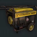 Champion Yellow Portable Generator With Metal Frame And Wheels Power Equipment