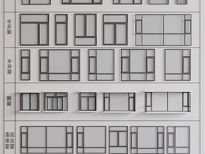 Casement Windows Various Design Types And Structural Features For Home Applications 3d model