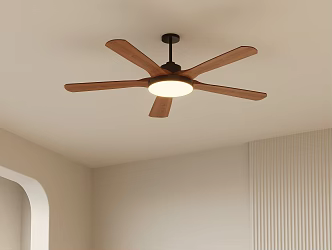 Fan Light Antique Retro Fan Chandelier 3d model