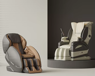 Leather Massage Chair Massage Sofa Electric Massage Chair Functional Sofa AV Room Sofa 3d model