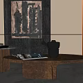 Middle Ancient Style Coffee Table 3d model