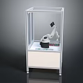 Advanced Smart Machine With Robotic Arm Transparent Enclosure And Control Panel 3d model