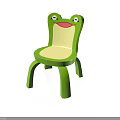 Cute Green Frog Shaped Children's Chair with Playful Design and Comfortable Seat