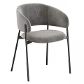 Modern Gray And Beige Velvet Bar Stools With Black And Gold Legs Design