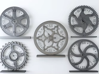 Modern Clock 3d model