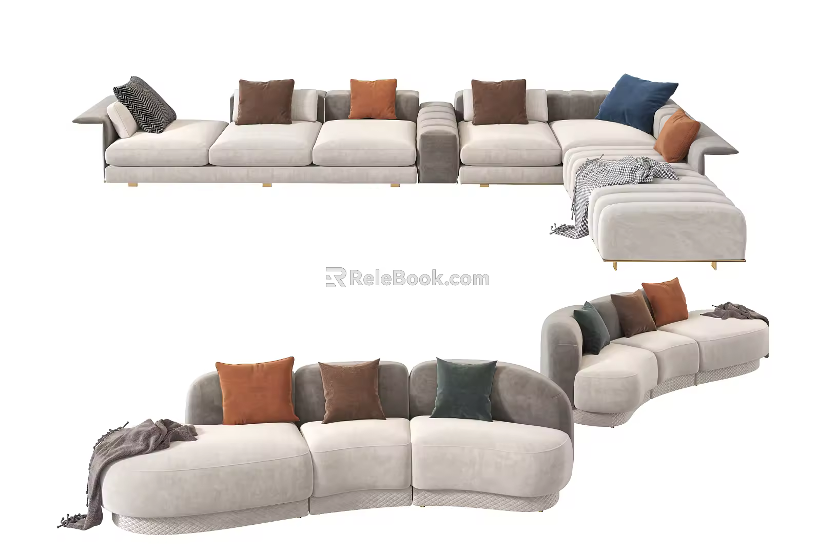 Modern Combination Sofa Combination 3d model