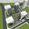 Modern Office Building Jinan Heyue Square Project 3d model
