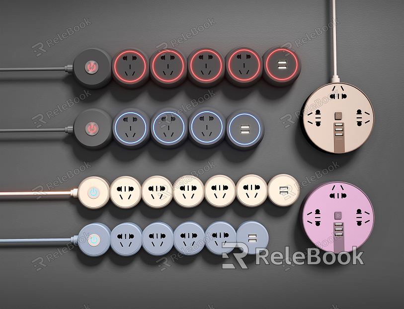 Modern socket small socket with row socket combination model