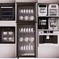 Modern Kitchen Space With Built In Oven Dishwasher And Storage Appliances