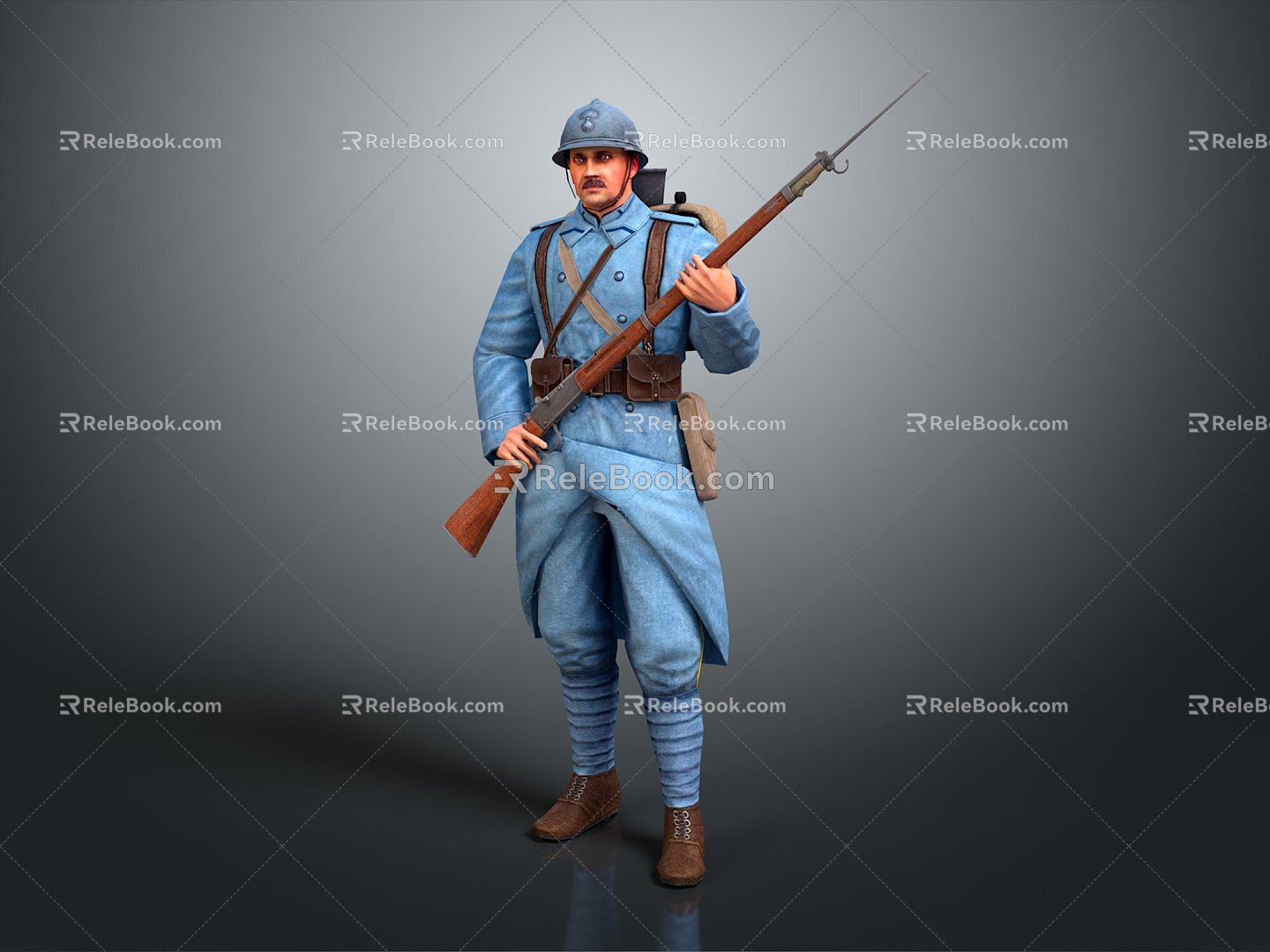 Modern Soldier World War II Soldier World War II German Soldier World War II German Army 3d model