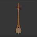 modern three-stringed instrument stringed instrument national musical instrument traditional musical instrument 3d model