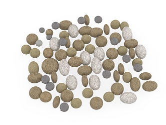 Landscape pebble 3d model