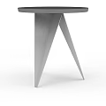 Modern Coffee Table With Sleek Triangular Metal Legs And Minimalist Design 3d model
