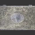 Silver Box With Intricate Carved Patterns And Vintage Decorative Details 3d model