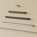 Sleek Modern Cabinet Handles in Gold Black and Silver for Furniture Design