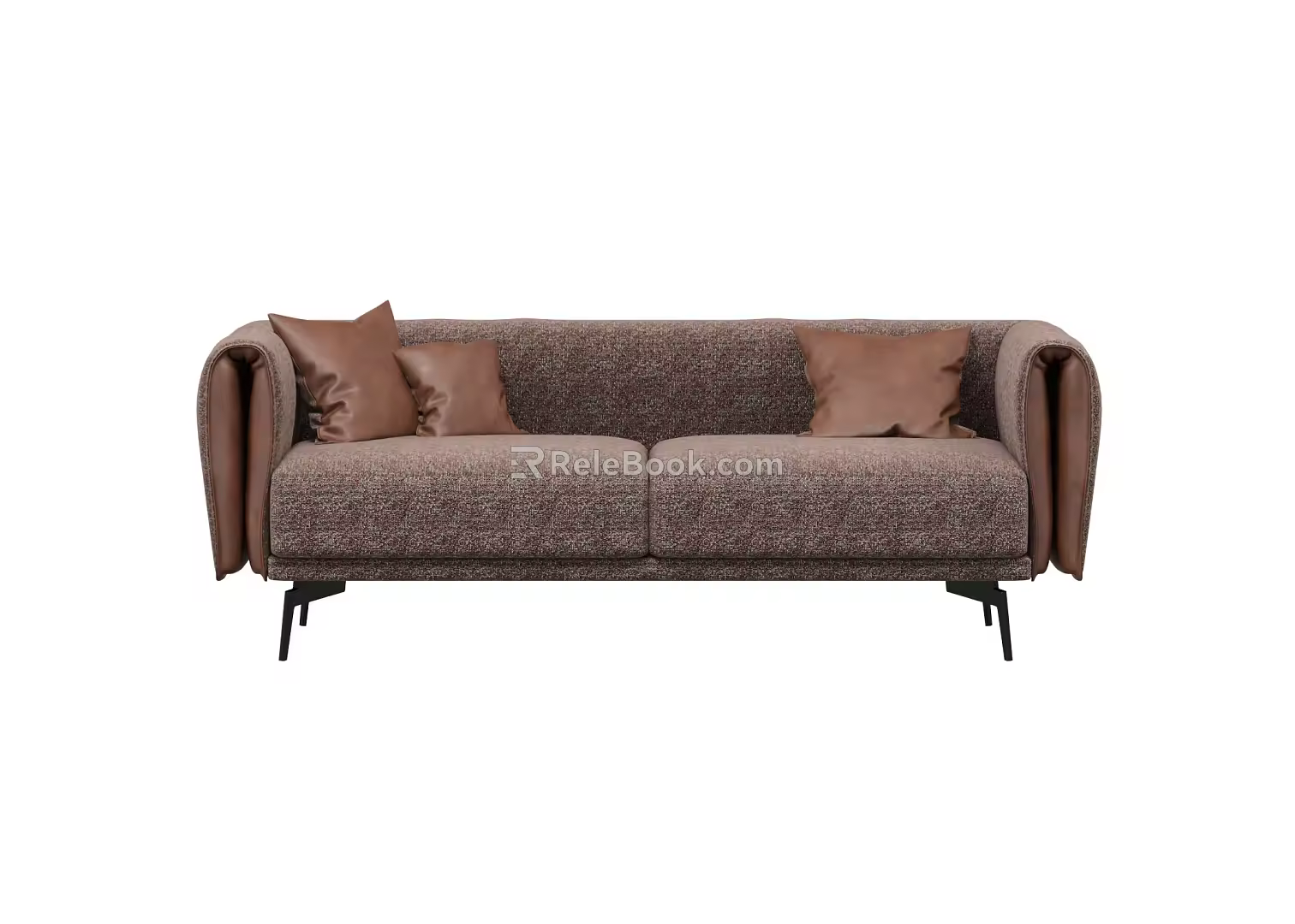 Modern double sofa multiplayer sofa 3d model