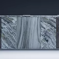 Elegant Modern Bar Counter Interior With Marble Top And Metal Accents