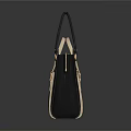 Stylish Fashionable Handbags In White Beige And Black With Top Handle Design For Everyday Use