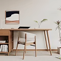 modern desk chair 3d model