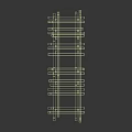 Wooden Room Divider With Grid Design For Home Interior Decoration