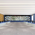 Modern Monitoring Room Traffic Command Center 3d model