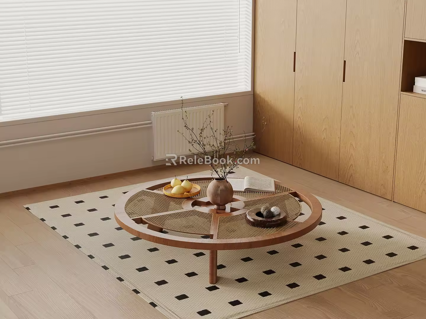Middle Ancient Style Coffee Table 3d model