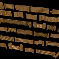 Wooden Decorative Railings And Fences With Various Shapes And Design Styles As Architectural Elements