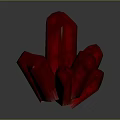 Elegant Red Crystal Cluster Ornamental Decoration Set For Home Tabletop