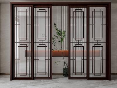 sliding door 3d model