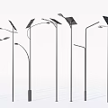 Outdoor Lights With Various Modern Designs And Solar Panels For Outdoor Use