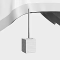 Sleek White Toilet Brush Holder With Modern Design For Bathroom Cleaning Supplies