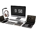 Modern Digital Combo Computer 3d model