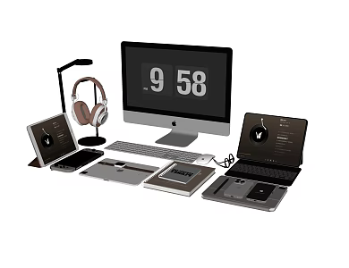Modern Digital Combo Computer 3d model