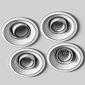 Modern Recessed Spotlights With Black White Gray Finishes And Sleek Design