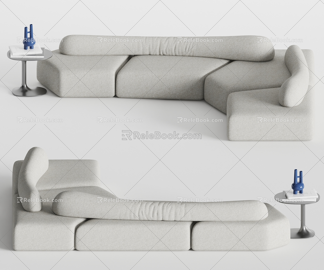 Stami modern corner sofa multiplayer sofa sofa 3d model