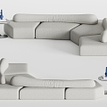 Stami modern corner sofa multiplayer sofa sofa 3d model