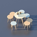 Children's Tables and Chairs Kindergarten Tables and Chairs 3d model