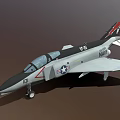 US Navy VT-82 Jet Aircraft With American Insignia And Detailed Design