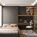 Modern Tatami Bedroom Interior Design With Built in Storage Work Desk And Wardrobe