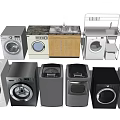 Modern Washing Machines With Various Styles And Compact Designs For Home Use