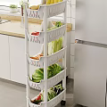 White Multi Tier Bathroom Cabinet Rack For Organizing Toiletries And Bathroom Accessories