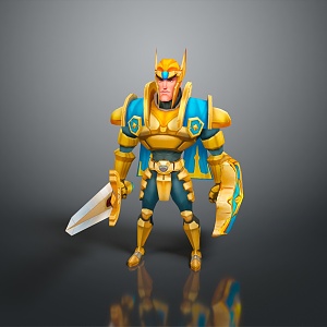 Western Samurai Western Warrior Western Hero Western Warrior Knight Hero Ancient Warrior Paladin 3d model