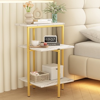 Nordic bedside table side table 3d model