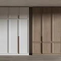 Modern White And Wooden Wardrobe Designs With Sliding Doors And Storage Spaces