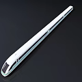 White High Speed Train With Streamlined Front And Sleek Aerodynamic Design 3d model