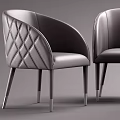 Modern Dining Table and Chair Combination Dining Table and Chair 3d model