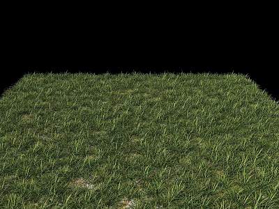 Garden Ornament With Lush Green Grass And Natural Lawn Design 3d model
