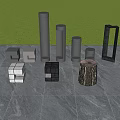 Modern Outdoor Lights With Various Shapes For Garden Patio And Greenery Setting